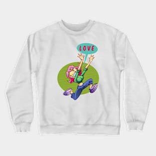 Running Love Crewneck Sweatshirt